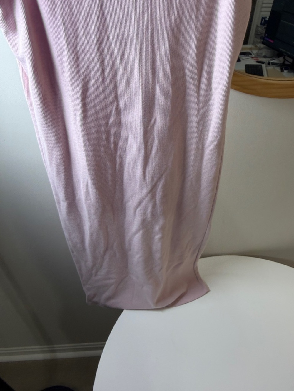 The Nines by HATCH Blush Pink Ruffle-Shoulder Maxi Dress - Picture 7 of 8